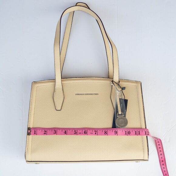 Women's Medium Handbag FRENCH CONNECTION Alisa Pebble Triple Section Satchel - Picture 6 of 11